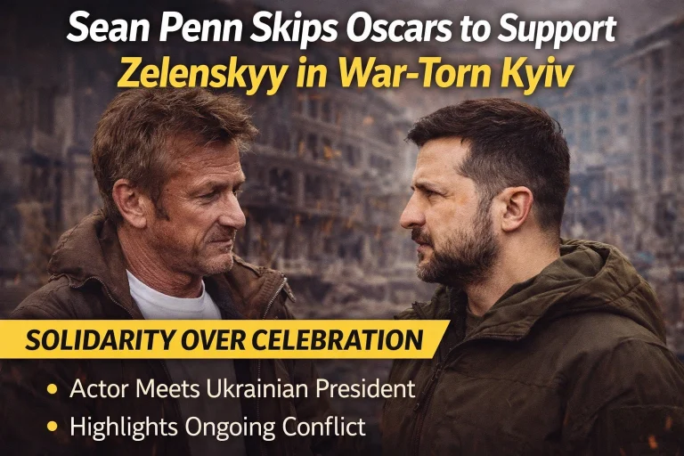 Sean Penn skips Oscars to visit Zelenskyy in war-hit Kyiv after third win Sean Penn skips Oscars to visit Zelenskyy in war-hit Kyiv after third win