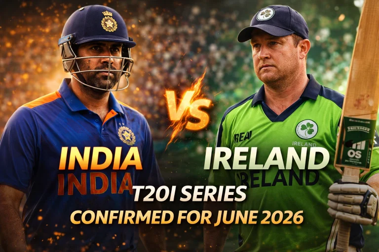 India vs Ireland T20I Series 2026: Schedule, Squad News & Stirling Steps Down